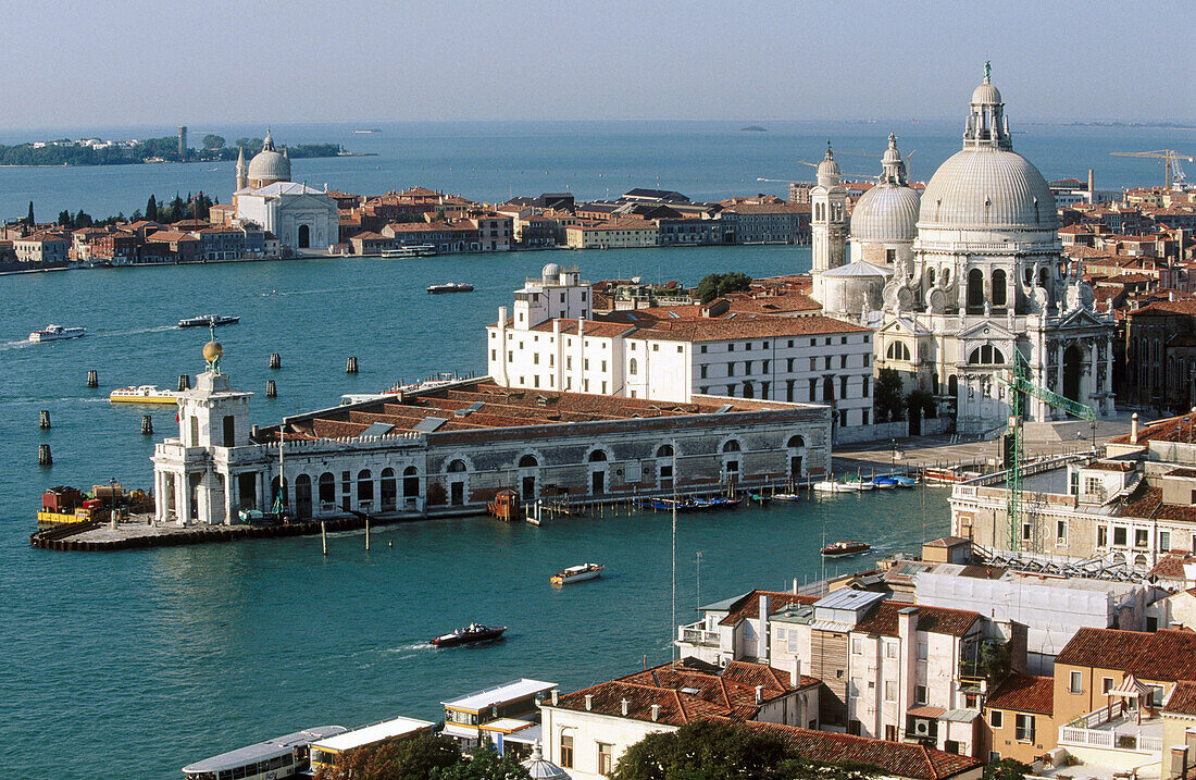 Santa Maria della Salute and Punta della Dogana, Venice. Veneto, Italy