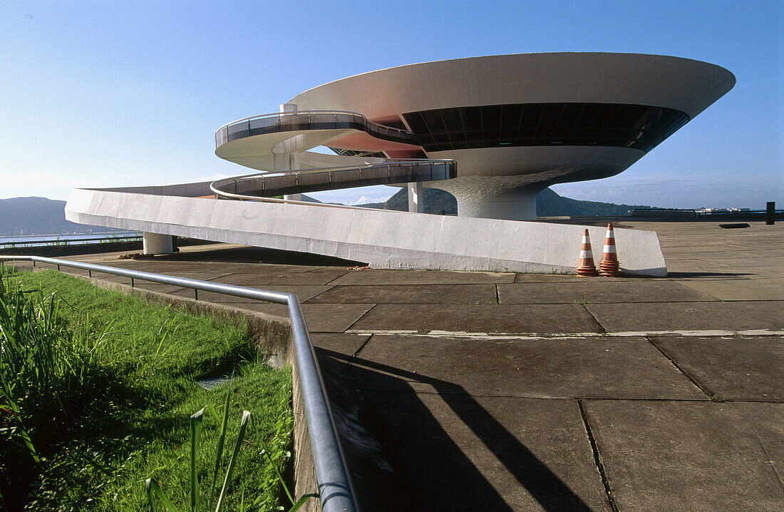 Museum of Contemporany Art (by Oscar Niemeyer), Niteroi. Rio de Janeiro state, Brazil