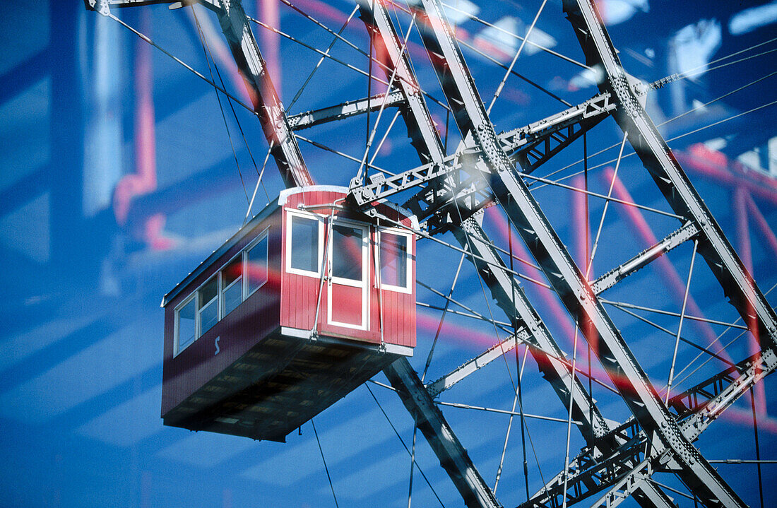 Big wheel, Prater amusement park. Vienna. Austria