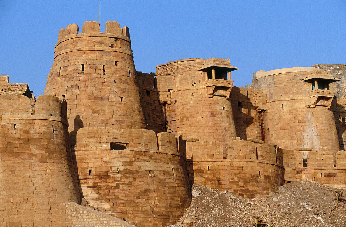 Fort, Jaisalmer desert town. Rajasthan, India