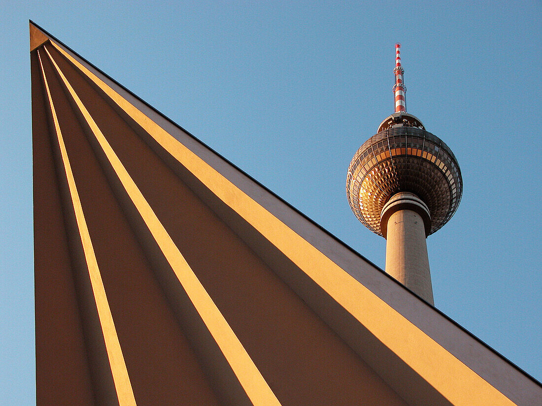 Television tower from below. Berlin. Germany