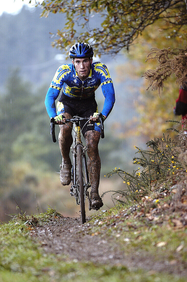 Cyclocross racing event. Astarria, Vizcaya. Euskadi. Spain