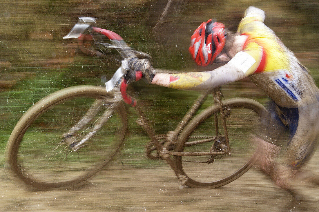 Cyclocross racing event. Euskadi. Spain