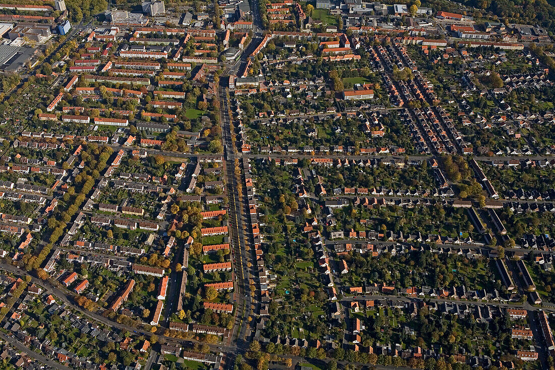 Luftbild, Hannover, Niedersachsen, Stadtansicht