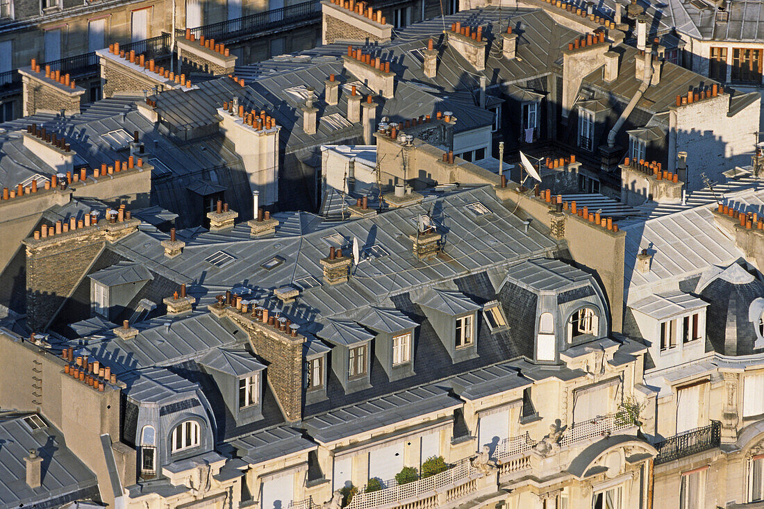 Stadtansicht, Pariser Dächer, Paris, Frankreich