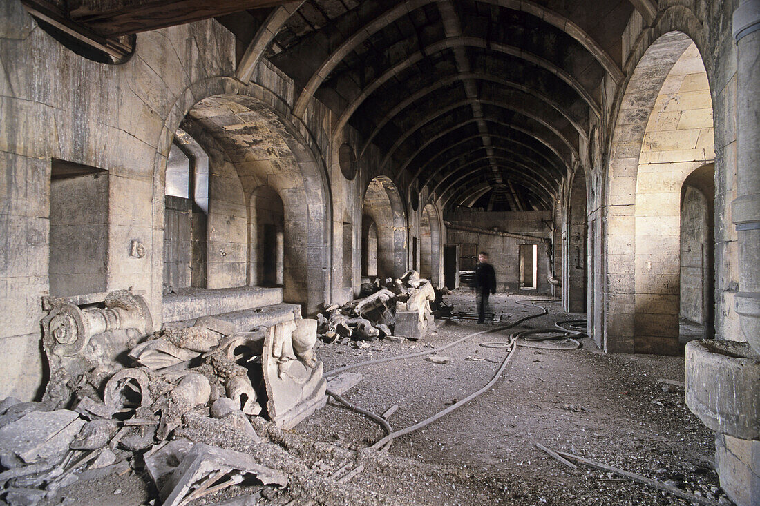 Under the vaulted roof of Saint-Sulpice church; 6e Arrondissement, Paris, France