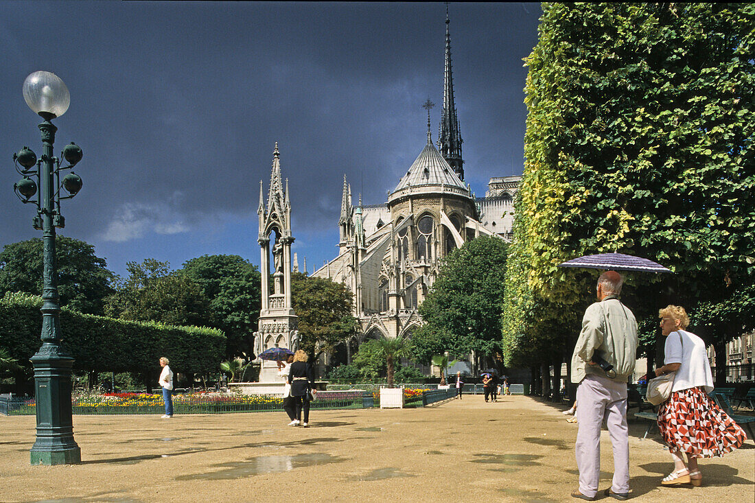 Kathedrale Notre Dame, gotische Kirche, 4. Arrondissement, Paris, Frankreich
