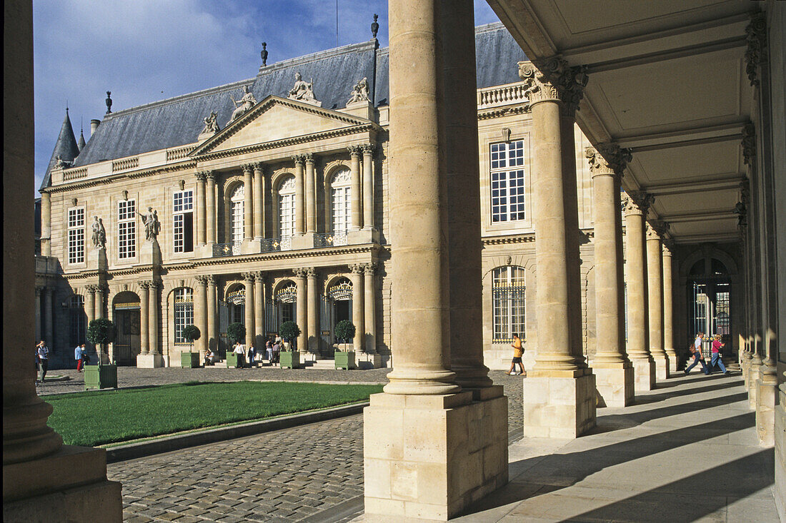 Hôtel de Soubise, Staatsarchiv, beherbergt die Archives Nationales, 18. Jahrhundert, 3. Arrondissement, Paris, Frankreich
