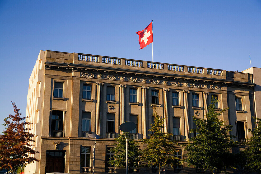 Berlin swiss embassy, flag