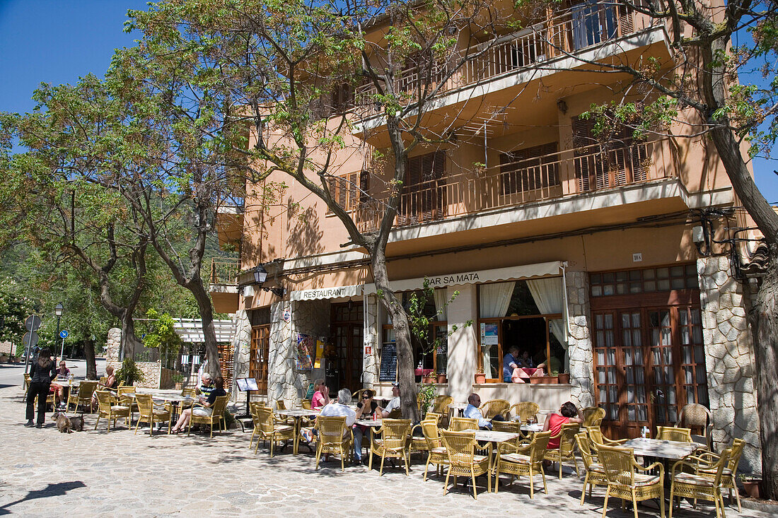 Outdoor Seating at Bar Sa Mata, Valldemossa, Mallorca, Balearic Islands, Spain