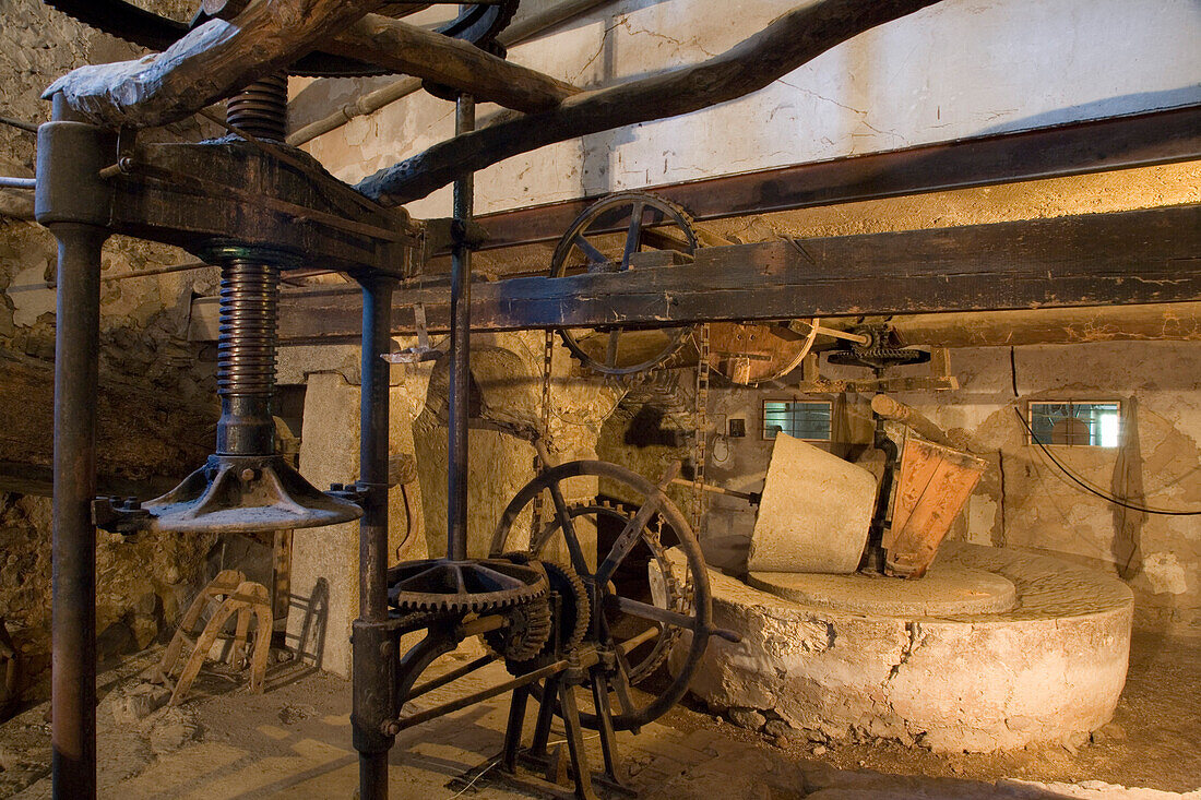 Alte Olivenmühle im Son Pont Agroturismo Finca Hotel, nahe Puigpunyent, Mallorca, Balearen, Spanien, Europa