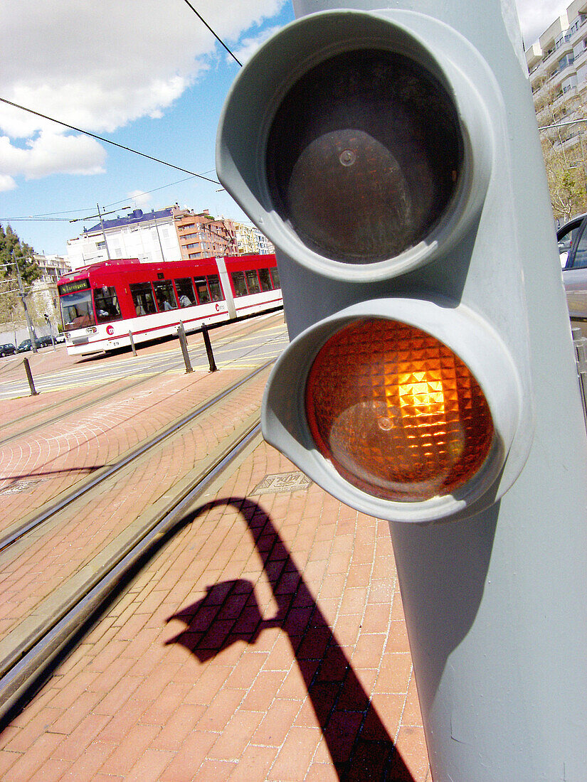 Tram in Valencia. Spain