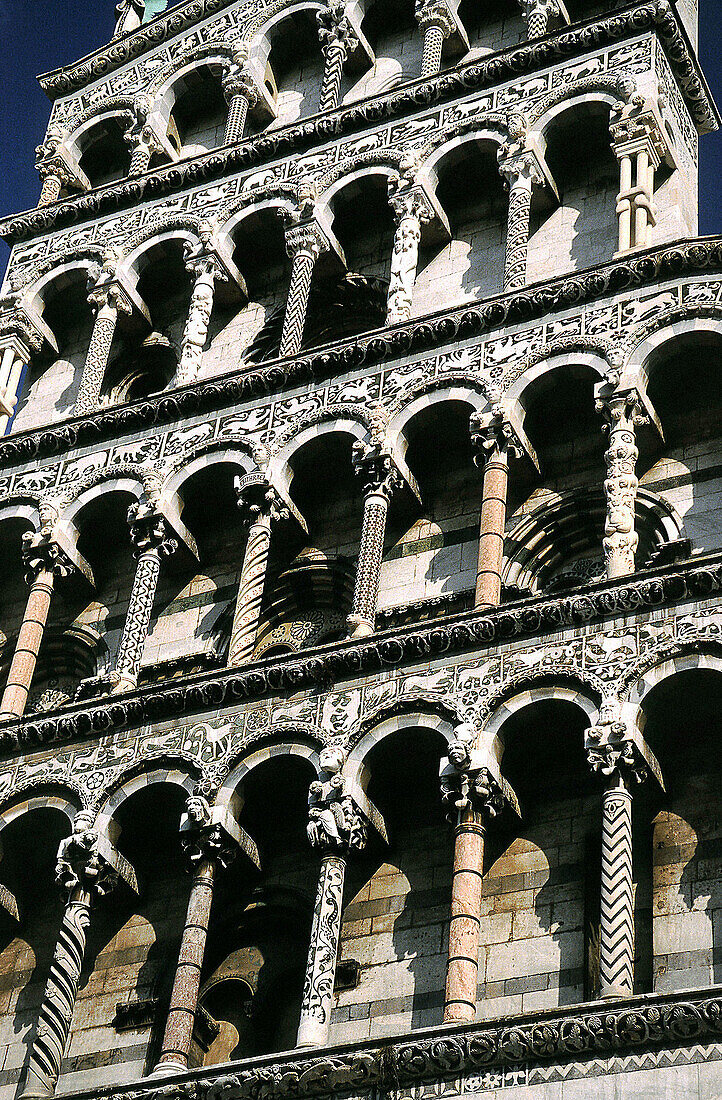 San Michele in Foro church, detail. Lucca. Tuscany. Italy