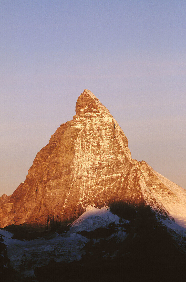 Matterhorn or Cervino. View from the Gornergrat. Alps. Valais. Switzerland.
