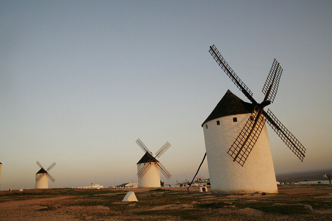 Windmills. Campo de Criptana. Ciudad Real province. Castilla-La Mancha. Spain.