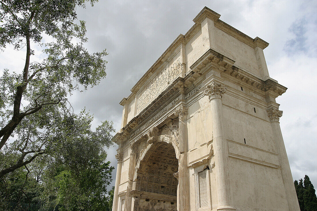 Arch of Titus, Roman forum. Rome. Italy