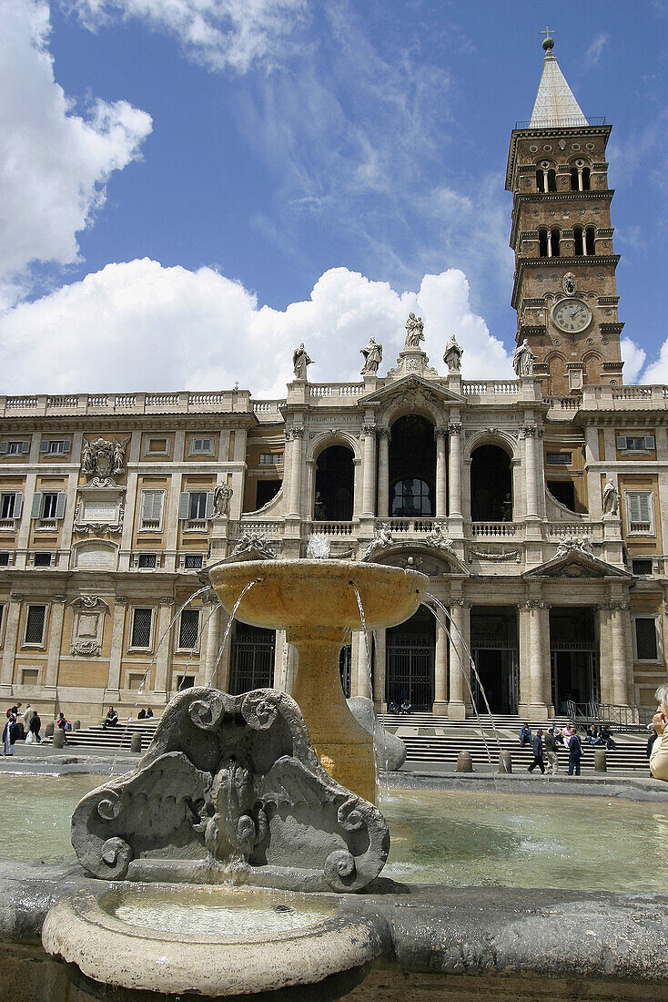 Church of Santa Maria Maggiore (facade built between 1735 and 1743). Rome. Italy