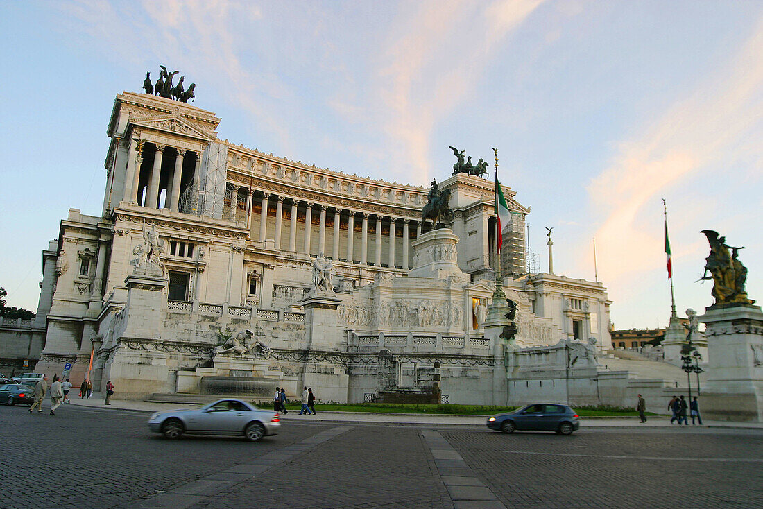 Monument to Vittorio Emanuele II in Venezia Square. Roma. Italy