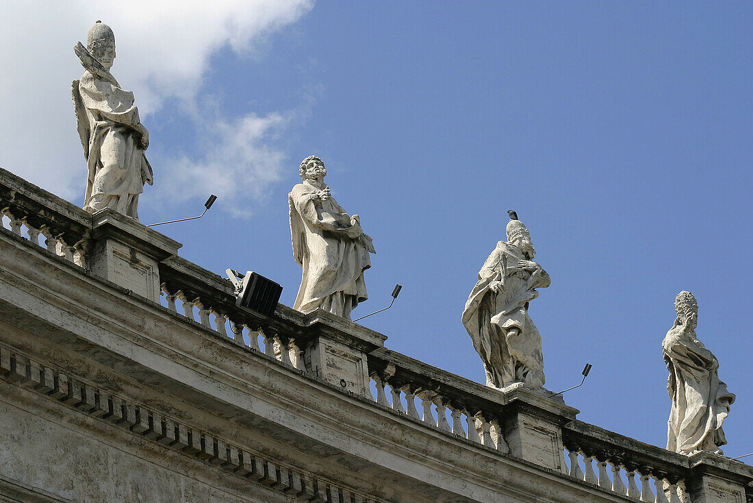 Statues St. Peters Square. Vatican City. Rome. Italy