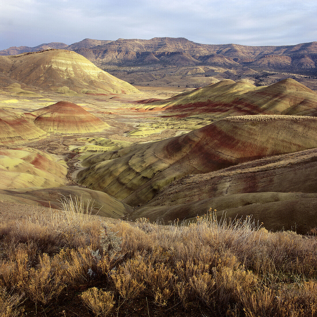 Painted Hills in the John Day Fossil Beds National Monument. Oregon. USA