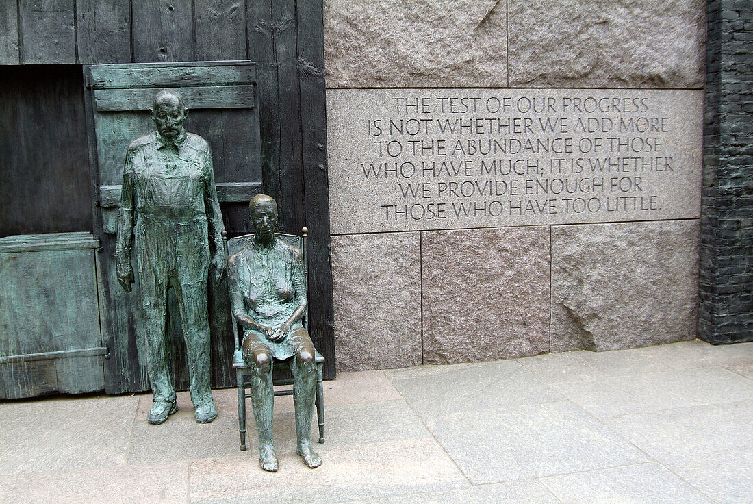 Franklin D. Roosevelt Memorial. Washington D.C. USA