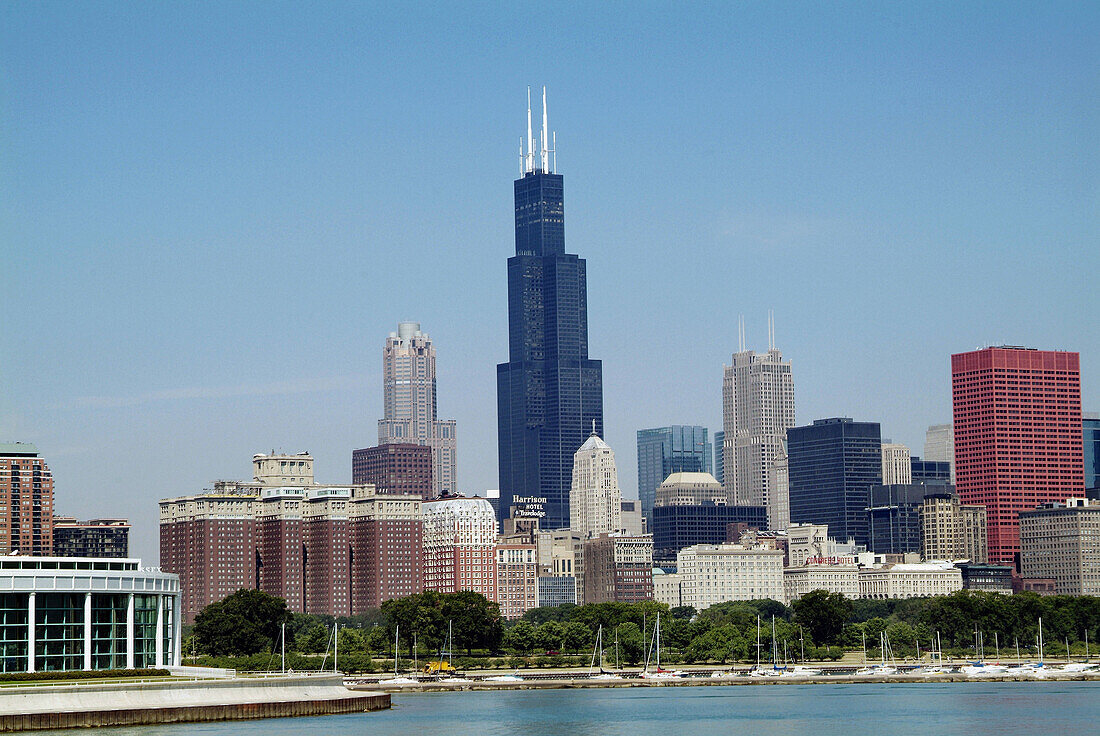 Downtown city of Chicago, Illinois. USA.