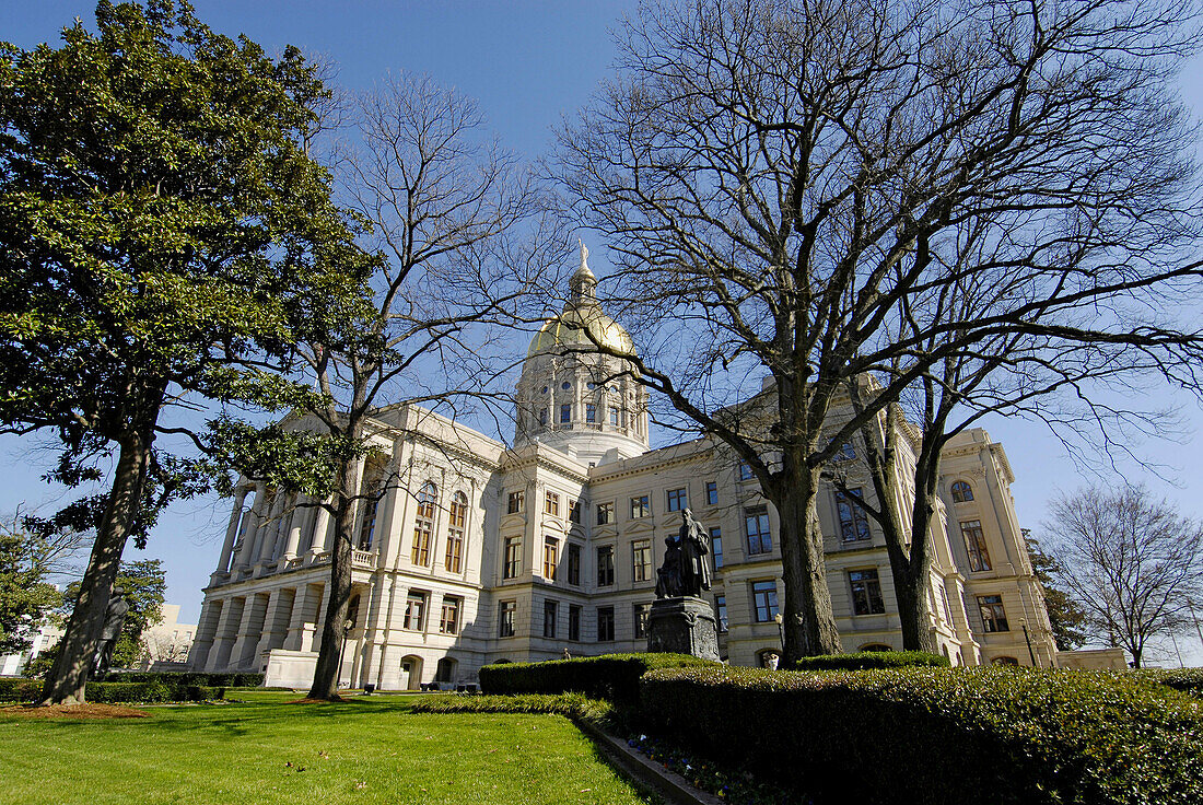 The Capitol Capital Building and grounds complex in Atlanta Georgia GA