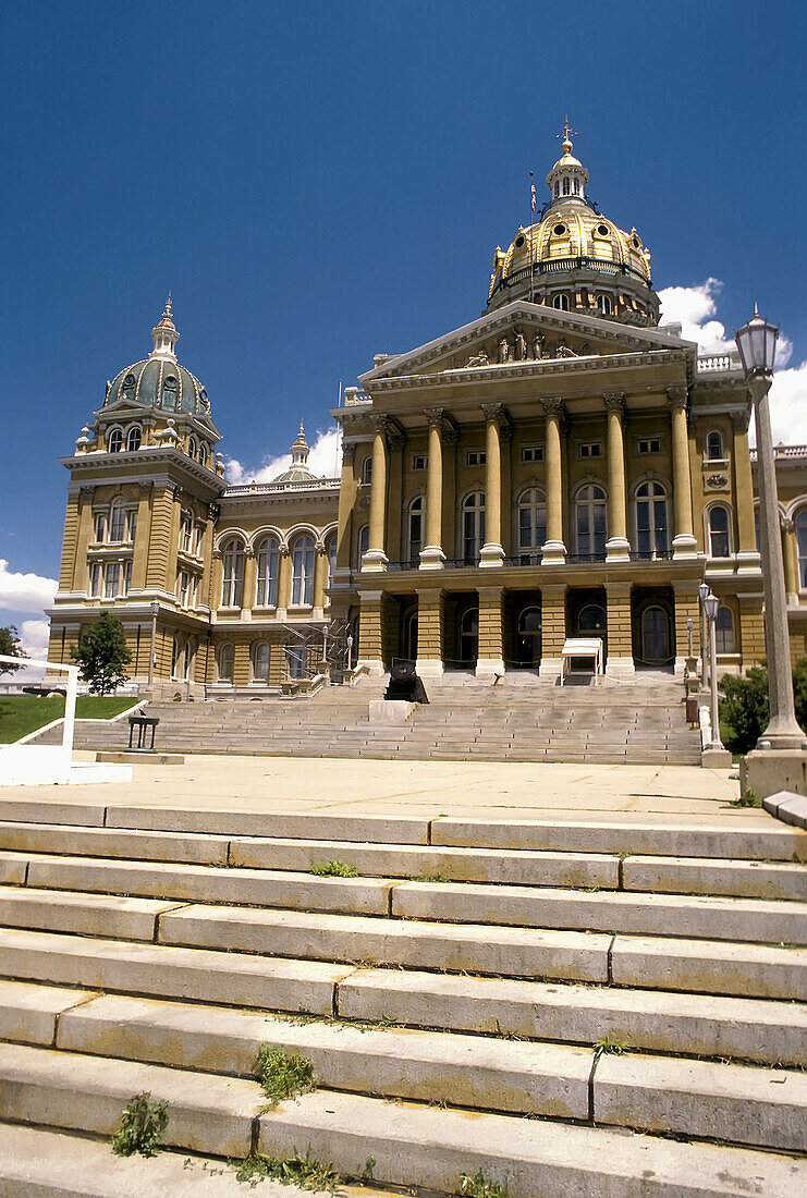 The state Capitol Building Des Moines Iowa IA