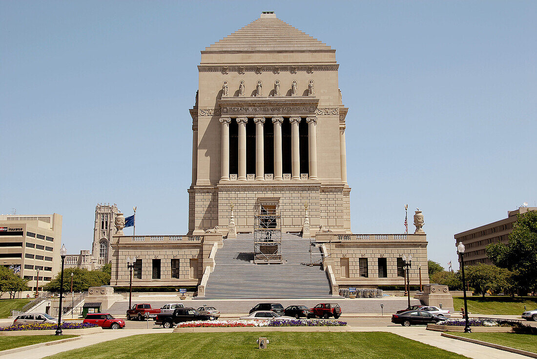 University Park, World War Memorial commerating the War history. Indianapolis. Indiana, USA