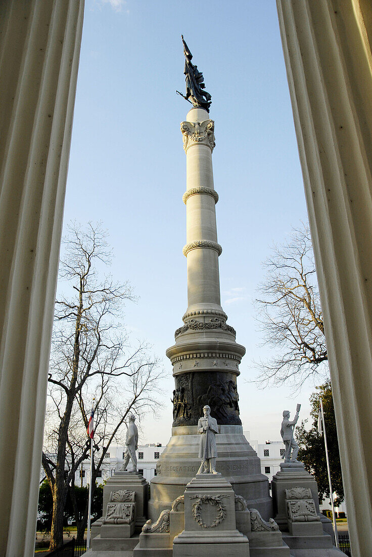 American Civil War Monument at the historic capital city of Montgomery. Alabama, USA