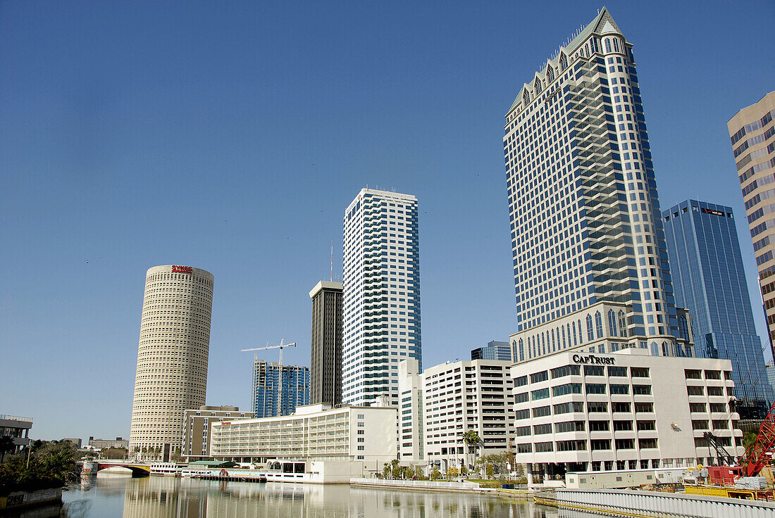 Downtown district of the city of Tampa Florida. USA.