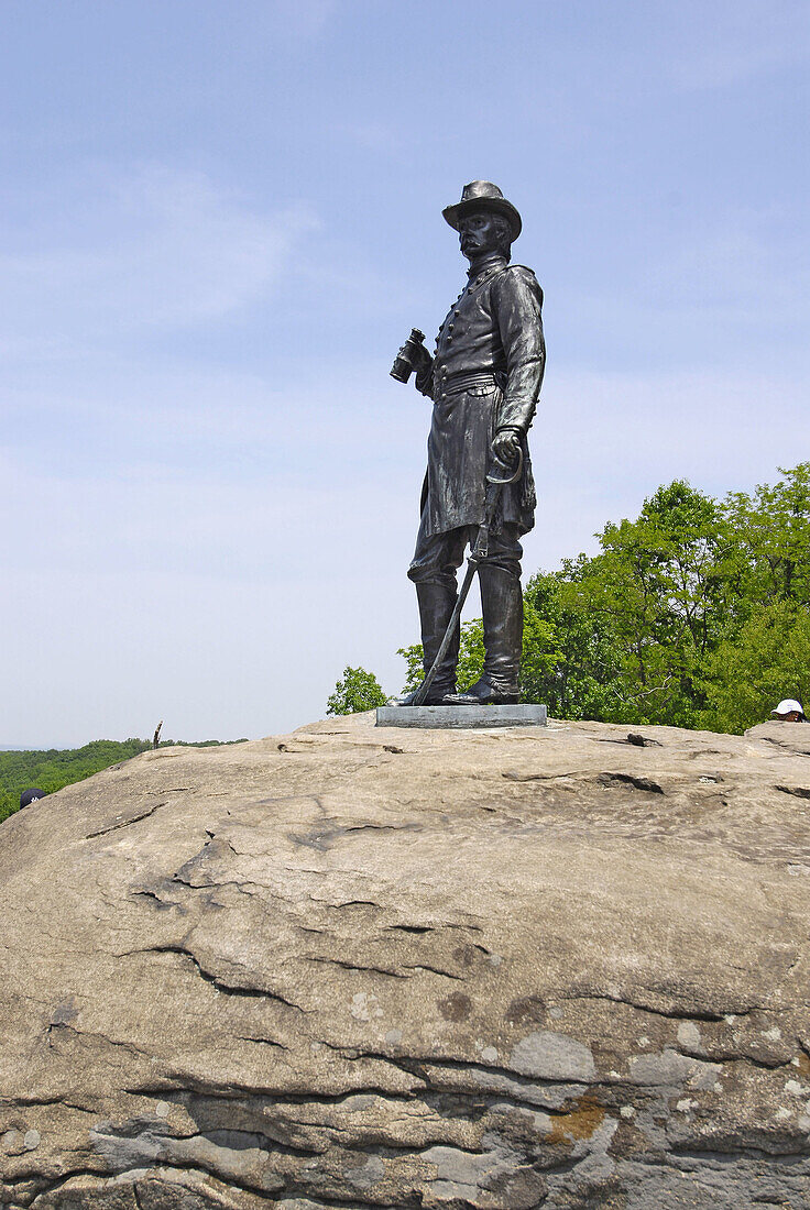 Little Round Top and The Valley of Death at the Gettysburg National Battlefield Park and Cemetary Pennsylvania PA