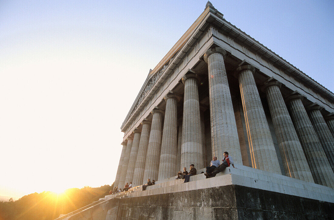 Walhalla temple near Regensburg, Bavaria, Germany