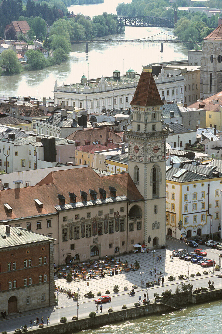 Rathaus, Passau, Niederbayern, Bayern, Deutschland