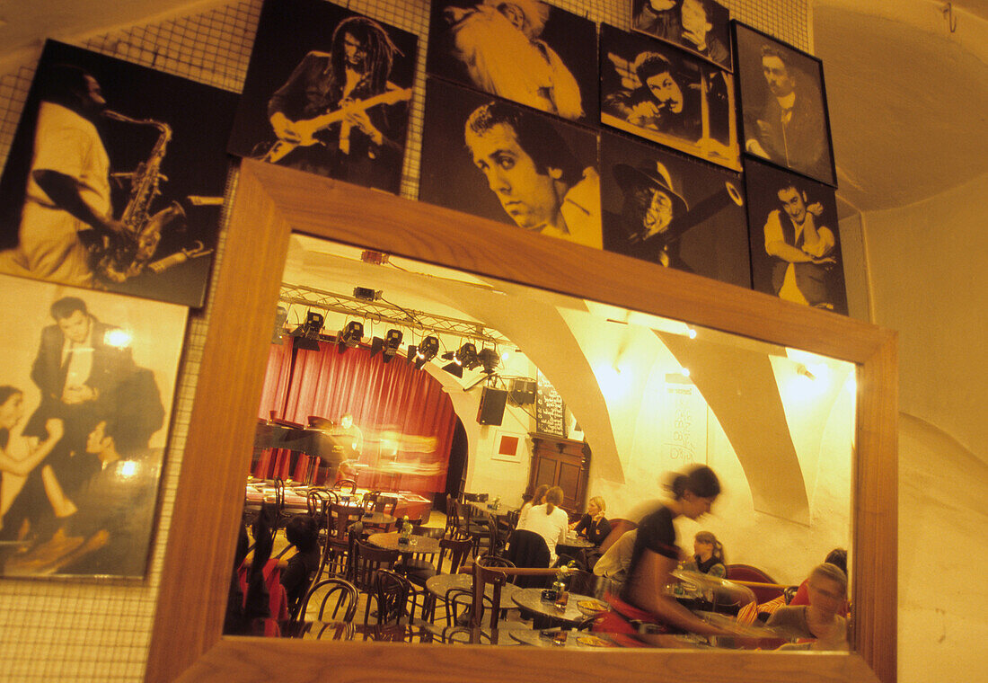 Bar and cabaret in Scharfrichterhaus, Passau, Lower Bavaria, Bavaria, Germany