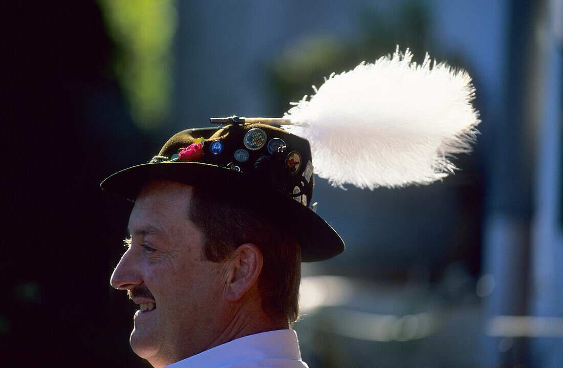 Mathias Pongraz in a traditional Bavarian costume, Bavaria, Germany