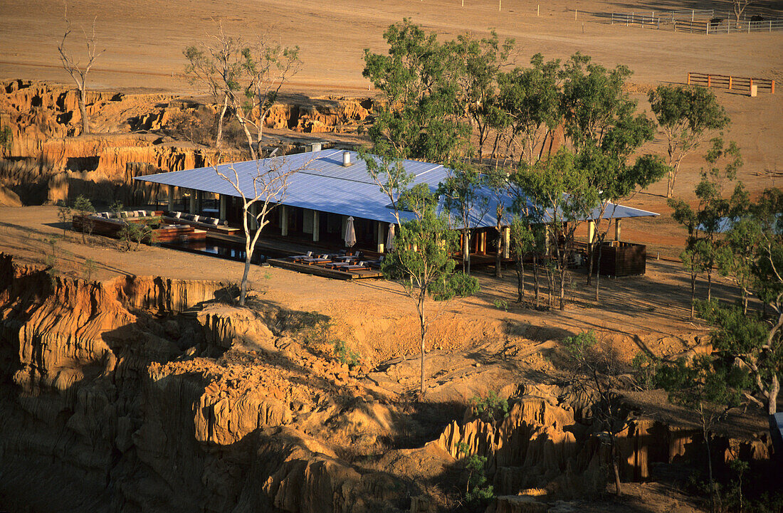 Die Homestead der luxuriösen Wrotham Park Lodge auf der Cape York Halbinsel in Queensland, Australien