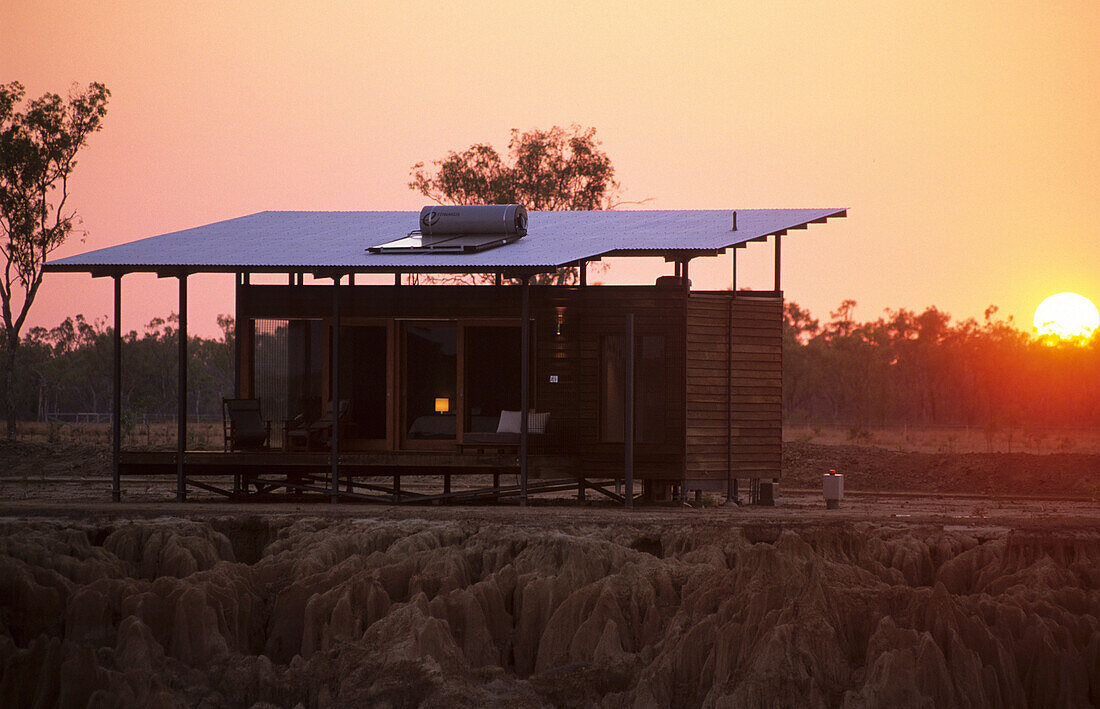 Morgenstimmung auf der luxuriösen Wrotham Park Lodge auf der Cape York Halbinsel in Queensland, Australien
