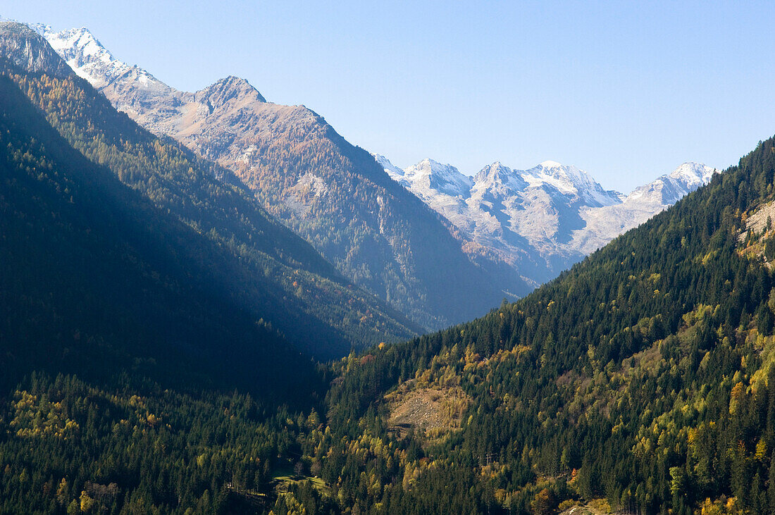 Blick über das Maltatal, Nationalpark Hohe Tauern, Kärnten, Österreich