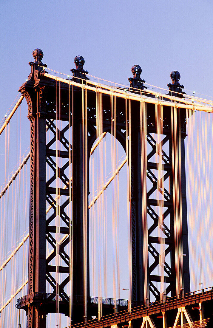 Manhattan Bridge in New York City. USA