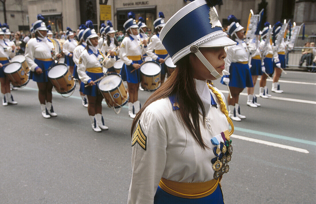 St. Patricks Day parade, Fifth Avenue. New York City, USA