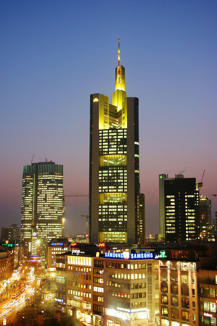 Frankfurt skyline. Germany