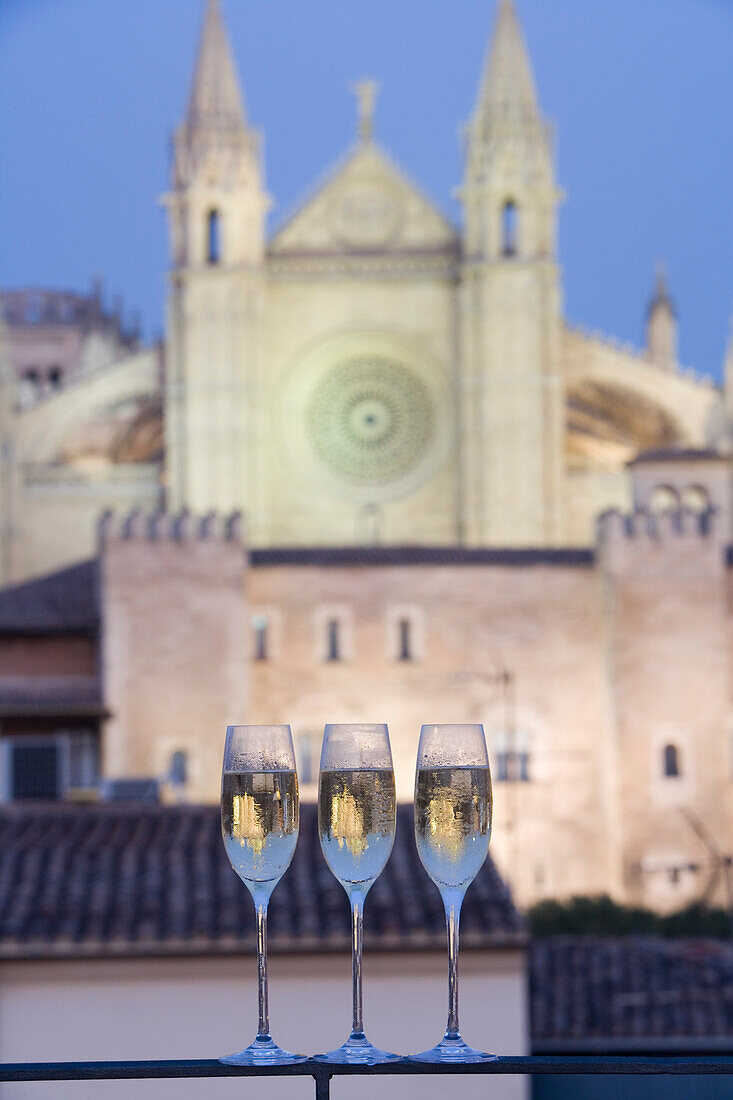 Cava Bubbly at Hotel Tres, Palma, Mallorca, Balearic Islands, Spain