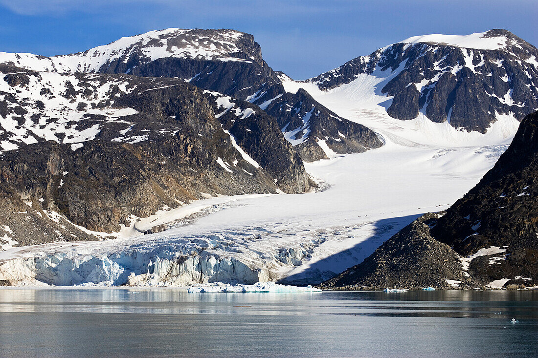 Glacier, Smeerenburgfjorden, Albert First Land, Spitsbergen, Norway