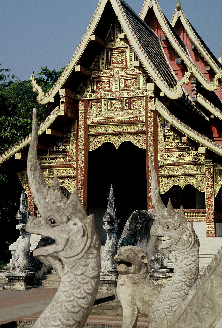 Wat Phra Sing Tempel, Chiang Mai, Nord Thailand, Thailand