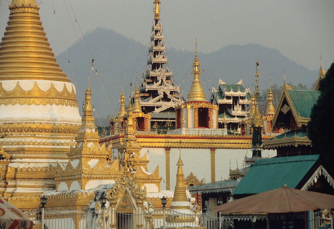 Wat Chong Klang und Kham Tempel, Mae Hong Son, Nord Thailand, Thailand