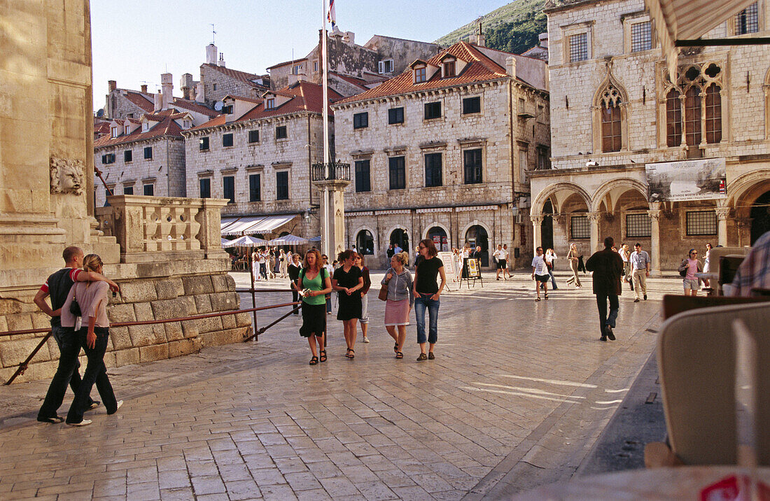 Loggia square. Dubrovnik. Croatia