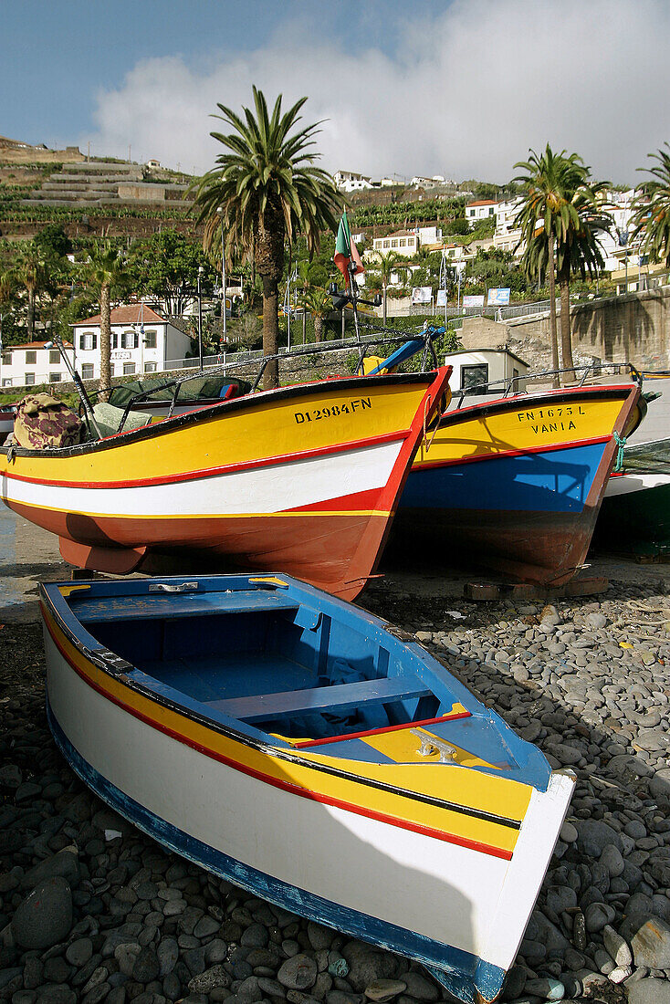 Fishing boats. Câmara de Lobos. Madeira. Portugal.