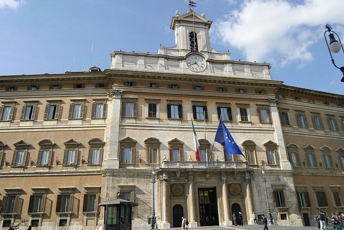 Palazzo di Montecitorio, Italian representatives chamber. Piazza Montecitorio. Rome. Italy