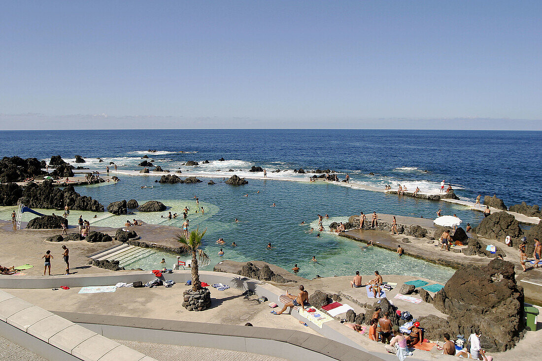 Natural swimming pools. Porto Moniz. Madeira. Portugal.